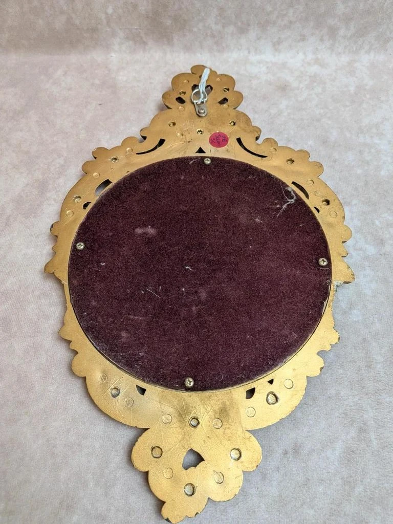 Vintage style baroque rocaille golden wall mirror – photo 7